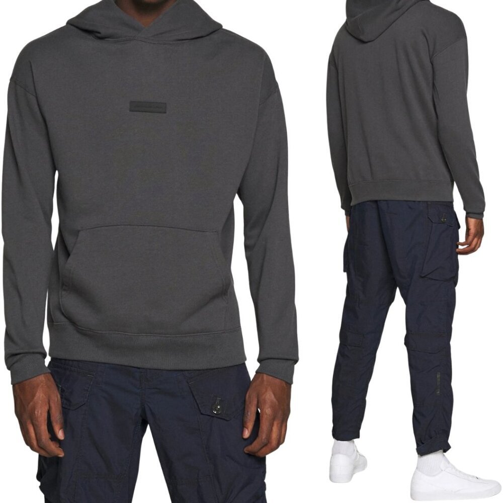 Abercrombie & Fitch Relaxed Fit Soft A&F Hoodie Sweatshirt Mens Medium Gray Logo